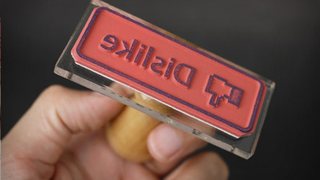 Facebook Like <i>and</i> Dislike Button Rubber Stamps Now Available